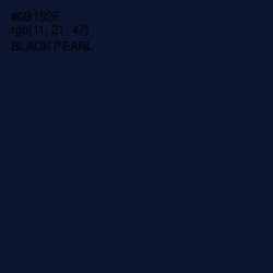 #0B152F - Black Pearl Color Image